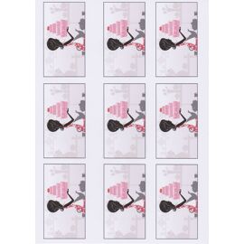 10 visitekaartjes - frosty sheet